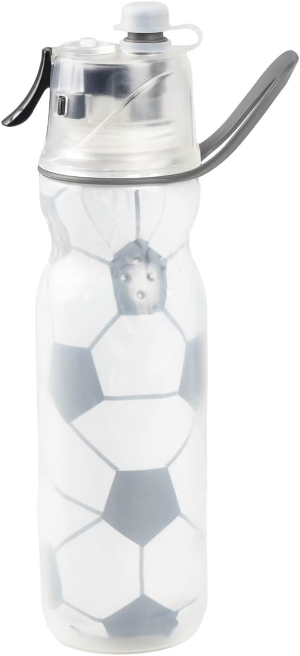 Soccer Water Bottles Gifts for Boys Girls Misting Sports Water Bottle for Kids School 20 oz Insulated Leak Proof Mist and Sip Waterbottle