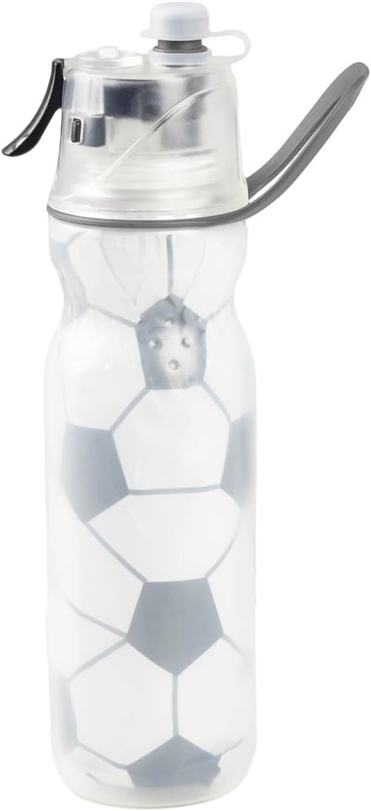 Soccer Water Bottles Gifts for Boys Girls Misting Sports Water Bottle for Kids School 20 oz Insulated Leak Proof Mist and Sip Waterbottle