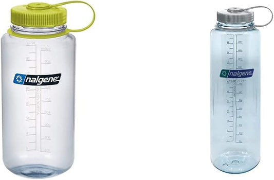 Nalgene Sustain Tritan BPA-Free Water Bottle Made with Material Derived from 50% Plastic Waste, 32 OZ, Wide Mouth