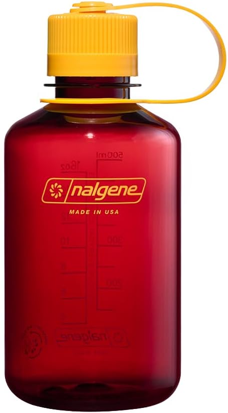 Nalgene Sustain Tritan BPA-Free Water Bottle Made with Material Derived from 50% Plastic Waste, 16 OZ, Narrow Mouth