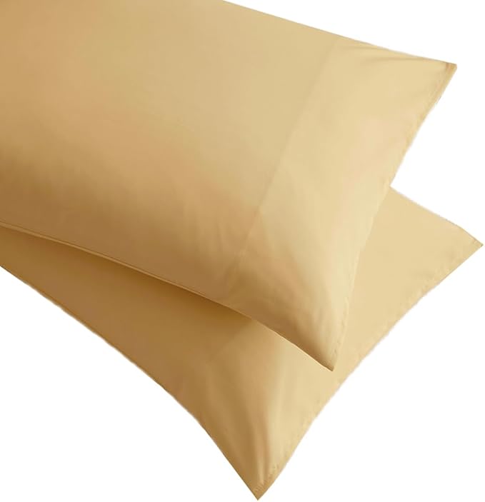 Microfiber Small Pillow Cases 14x20 2 Pack Gold Pillow Covers Comfortable Not Shrink Soft Pillow Cases Toddler Pillow Case Envelope Style