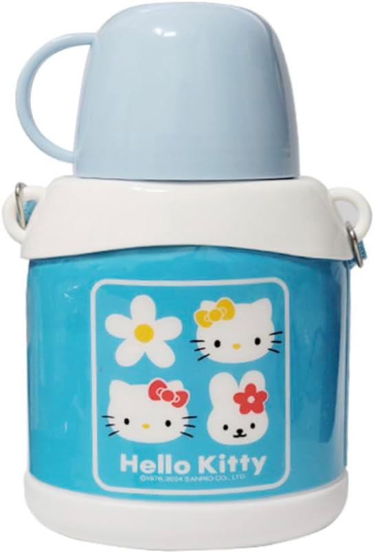 HELLOKITTY's Travel Bottle Topped with Cup Functioning Lid - Strap Included