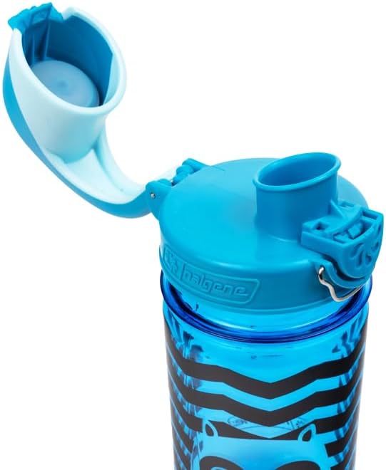 Nalgene Sustain Tritan BPA-Free Kids On The Fly Water Bottle Made with Material Derived from 50% Plastic Waste, Leak Proof, Durable, BPA Free, Carabiner Friendly, Reusable, 12 oz