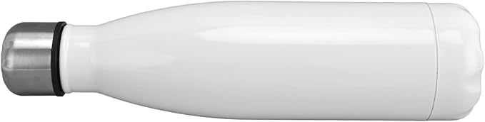 Thermal Flask, Water Bottles Durable Stainless Steel Double Wall Easy to for Camping Hiking Travel for School Outdoor Sports(Bright White)