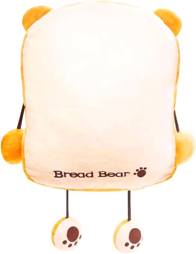 Toast Bread Plush Pillow Toy Bread Doll Funny Cute Food Plushies Stuffed Animal Soft Birthday Party Xmas Gifts 12in (Bread Bear, OneSize)