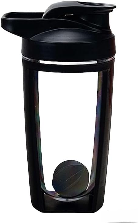 Shaker Bottle Heavy Duty 20oz With Handle (Black)