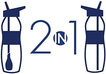 Filtered Water Bottle, 2-Pack, Gray