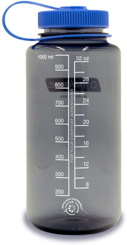 Nalgene Sustain Tritan BPA-Free Water Bottles Made with 50% Recycled Plastic Waste | 48 OZ & 32 OZ Wide Mouth