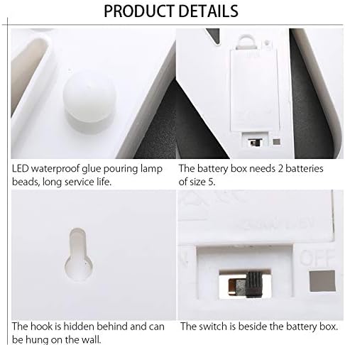 Creation Core 8.7" Tall Large LED HAPPY BIRTHDAY Marquee Signs Battery Operated Warm White Light Up Letters for Birthday Party Decorations Gift, HAPPY BIRTHDAY