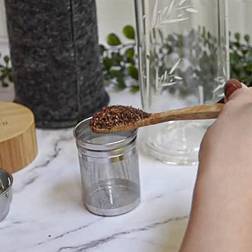 Umami Glass Water Bottle With Tea Infuser And Non Slip Sleeve. Double Wall Borosilicate. Travel Tumbler With Bamboo Lid. 17oz. Design: Torii (Clear Torii)