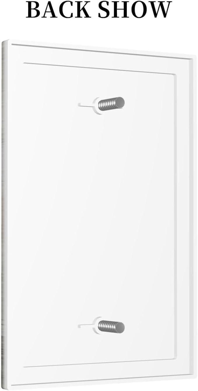 Blue Butterfly Rustic Flower Inspirational Quotes 1 Gang Light Switch Covers No Device Wall Plate Decorative Blank Switchplate Electrical Faceplate for Farmhouse Country Bedroom Decor