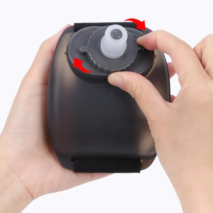 Wrist Water Bottle - Lightweight Hydration for Climbing, Running, Cycling - running water bottle - running water bottle hand