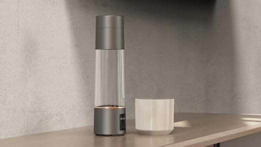 Hydrogen Water Bottle, Long-Lasting Dissolved Hydrogen, Healthy Drinking Hydrogen Water Bottle, Silver Brown