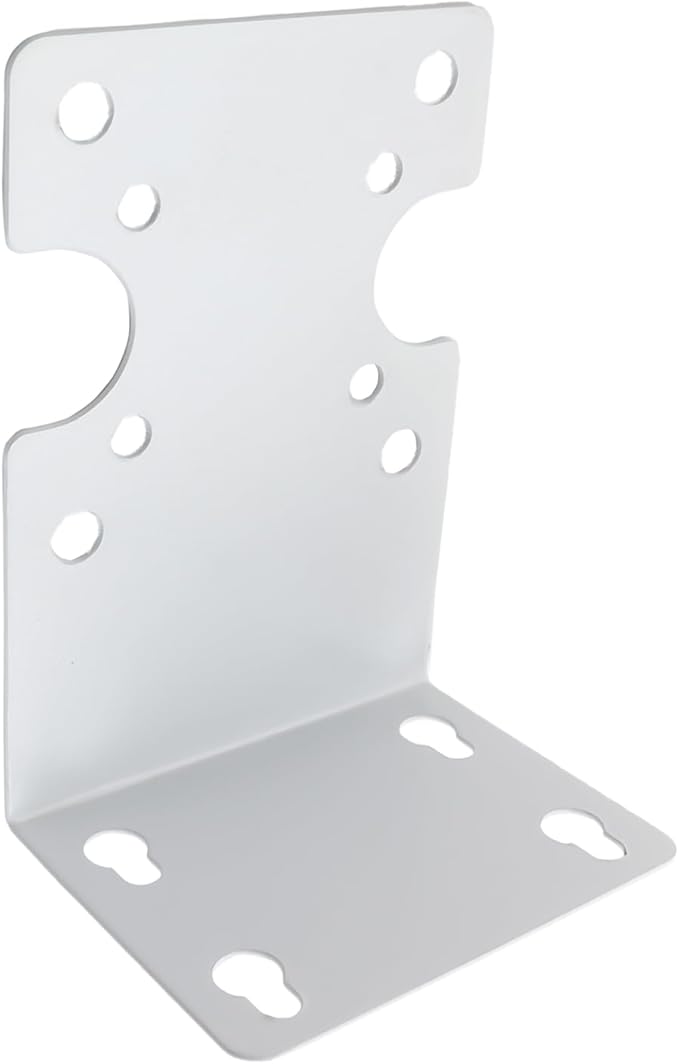 Filter Housing Single Stage Hanging Plate Bracket 78x116mm Front Water Purifier Hanging Piece RO Machine Metal Housing Fixing Bracket White