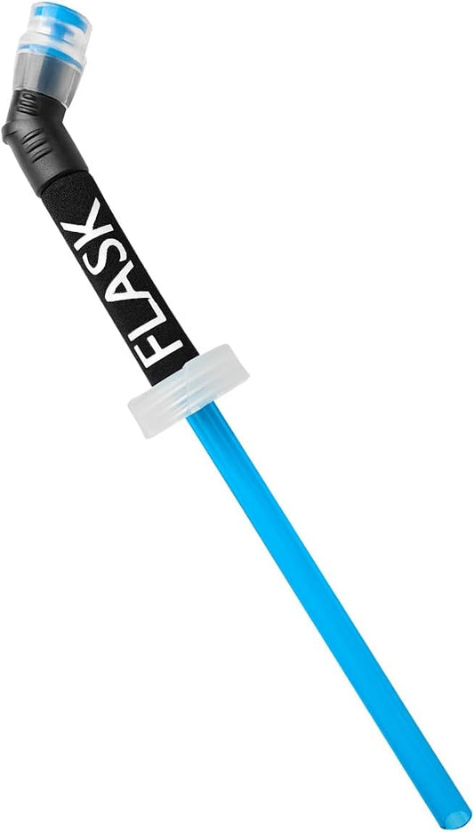 Replacement Straw for Soft Flask Running Water Bottles for Hiking Cycling (Black)