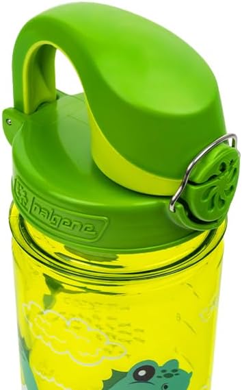 Nalgene Sustain Tritan BPA-Free Kids On The Fly Water Bottle Made with Material Derived from 50% Plastic Waste, Leak Proof, Durable, BPA Free, Carabiner Friendly, Reusable, 12 oz