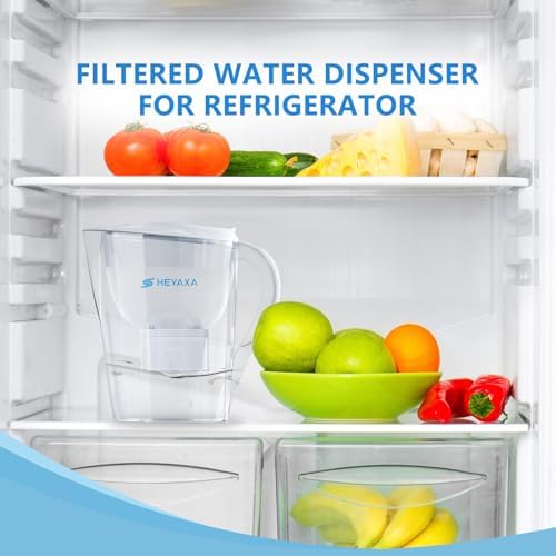 Water Filter Pitchers for Tap and Drinking Water, 10-Cup Capacity, BPA Free, Removes Chlorine, Lead, Forver Chemicals (Milky White)