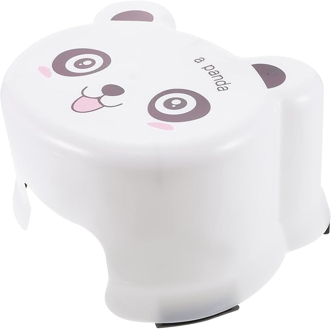 ibasenice Cartoon Plastic Stool Toilet Step Stool for Kids Cartoon Toilet Stool Kitchen Helper Stool for Toddlers Toddler Chairs Baby Sink Chair for Baby Household Auxiliary Stool White