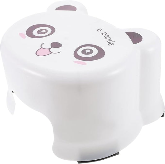 ibasenice Cartoon Plastic Stool Toilet Step Stool for Kids Cartoon Toilet Stool Kitchen Helper Stool for Toddlers Toddler Chairs Baby Sink Chair for Baby Household Auxiliary Stool White