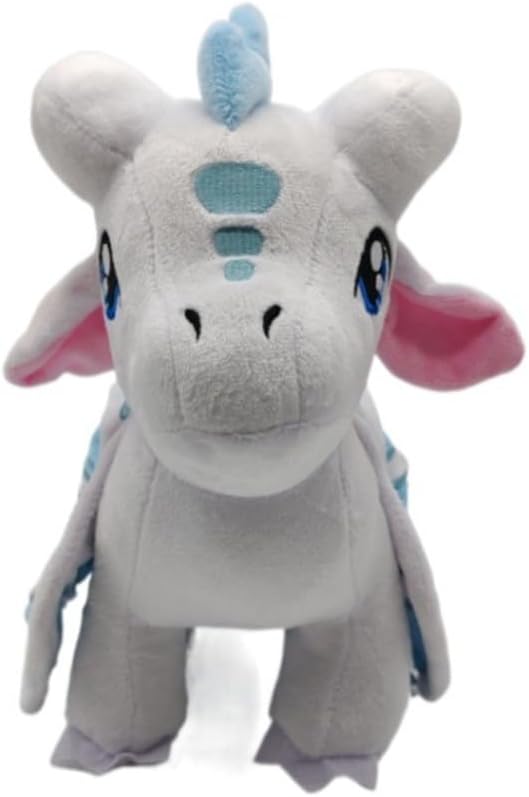 Wings of Fire Dragon Plush Toy Rainwing Dragon Stuffed Animals Pterosaur Plush Flying Dragon Pillow Plushies Gifts for Fans Kids Boys Girls (icewing)