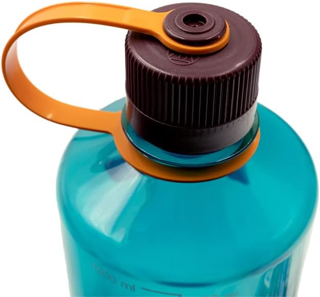 Nalgene Sustain Tritan BPA-Free Water Bottle Made with Material Derived from 50% Plastic Waste, 32 OZ, Narrow Mouth, Teal