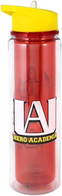 Just Funky My Hero Academia UA’s Big 3 Water Bottle | 17 Oz Plastic Water Bottle | Featuring Tamaki Amajiki, Mirio Togata, Nejire Hado | MHA | Anime Water Bottle | Kitchen Deco | Officially Licensed