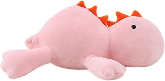 24" 3.4 lbs Weighted Dino Stuffed Toys, Cute Animals Plushie Dolls Pillow Gifts for Kids Adults (Pink 65cm)