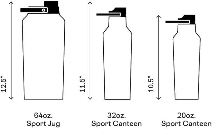Corkcicle Sport Canteen Insulated Tumbler, Dragonfruit, 32 oz – Reusable Water Bottle Keeps Beverages Cold for 25 Hours & Hot 12 Hours – Cupholder Friendly Tumbler with Screw-On Cap