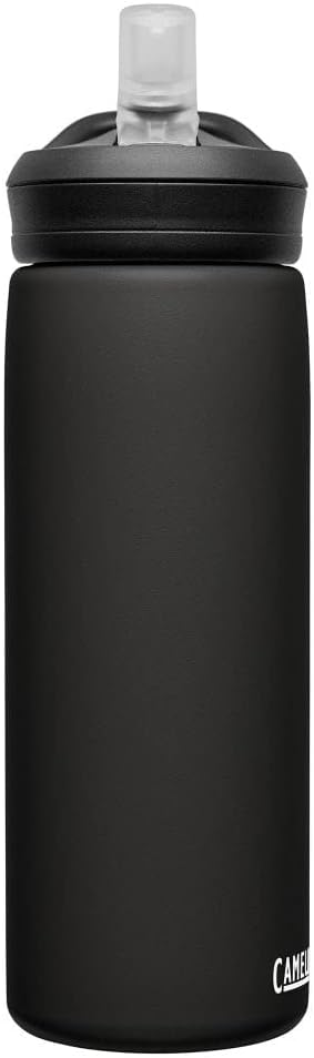 CamelBak eddy+ Water Bottle with Straw 20oz - Insulated Stainless Steel, Black