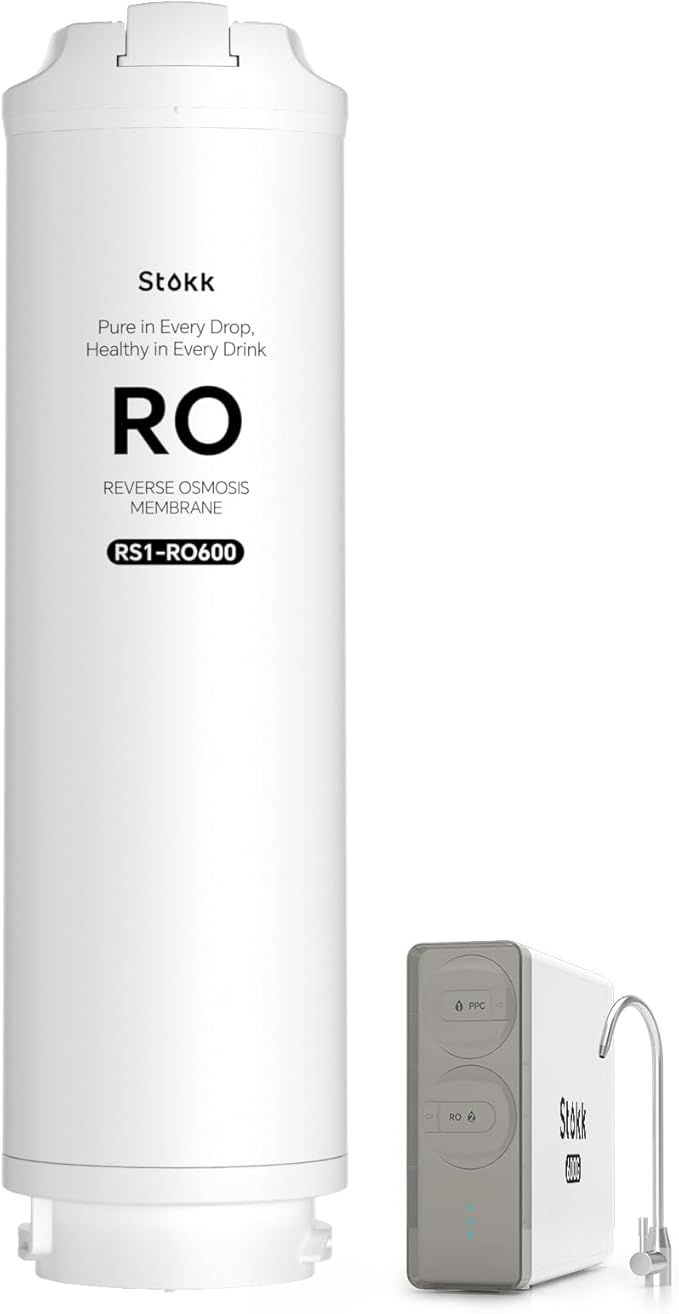 Stokk RS1-RO600 Filter, Replacement for S1 Pro Reverse Osmosis System, 12-24 month Lifetime, Reduce TDS PFAS