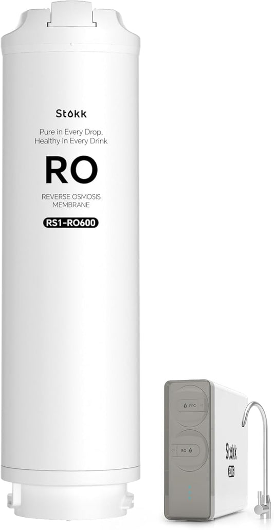 Stokk RS1-RO600 Filter, Replacement for S1 Pro Reverse Osmosis System, 12-24 month Lifetime, Reduce TDS PFAS