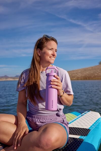 Stanley IceFlow Flip Straw 2.0 Water Bottle| Built-In Straw with Larger Opening | Lightweight & Leak-Resistant | Insulated Stainless Steel | BPA-Free