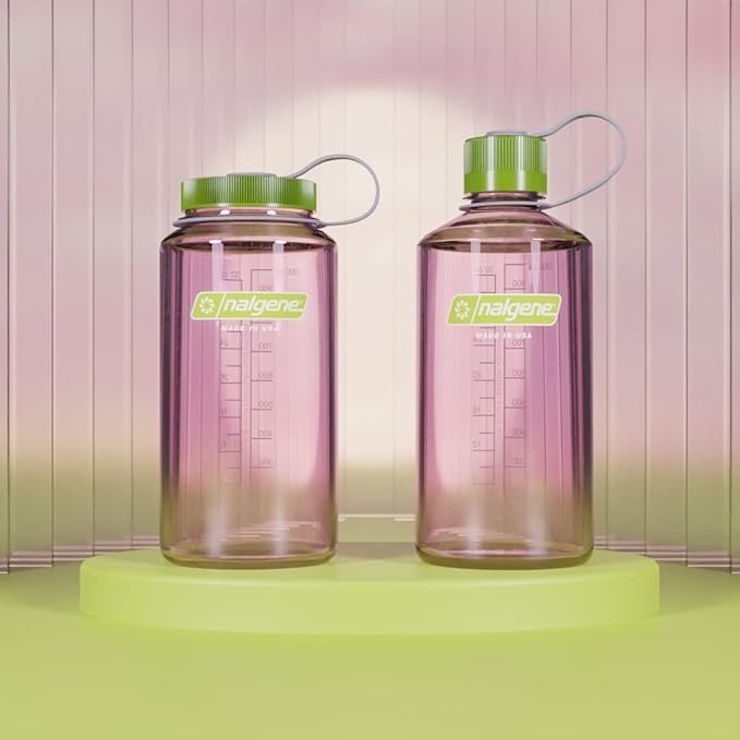 Nalgene Sustain Tritan BPA-Free Water Bottle Made with Material Derived from 50% Plastic Waste, 32 OZ, Narrow Mouth, Dove Gray