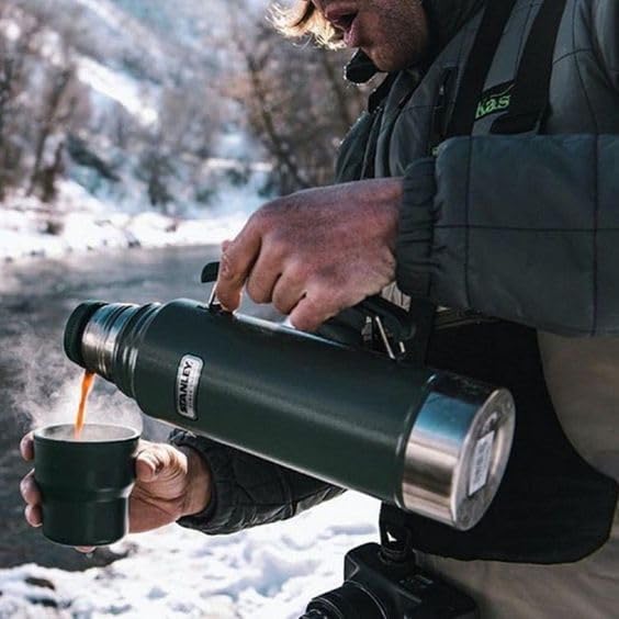 Stanley Thermo Stopper replacement for yerba mate drinking - Convert Stanley Thermo to Yerba Mate Termo Pico Mate/Pico cebador Stopper with High Precision Flow (Black, Set of 1)