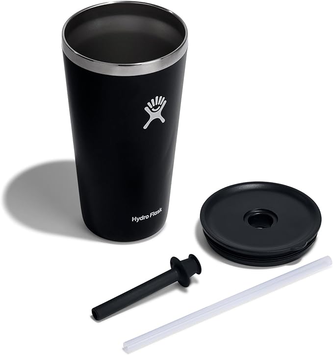 Hydro Flask Travel Tumbler Stainless Steel Vacuum Insulated Tumbler with Lid and Straw for Cold Water and Drinks for Sports, School, Work, Car, Travel, Weekends