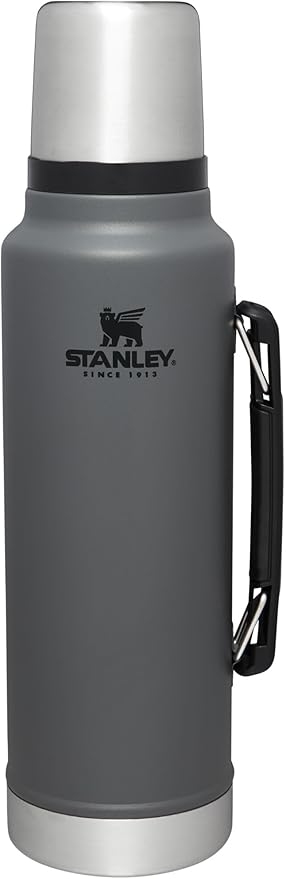 Stanley Classic Vacuum Insulated Wide Mouth Bottle -BPA-Free 18/8 Stainless Steel Thermos for Cold & Hot Beverages