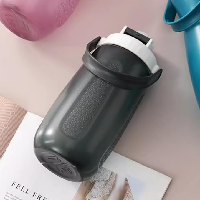 Sports Water Bottle, Water Bottles for Men, Plastic Water Bottle,BPA-Free,Leak-Proof, Large Water Bottle, Water Bottle for Gym and Outdoor, (Grey (33.5 OZ))