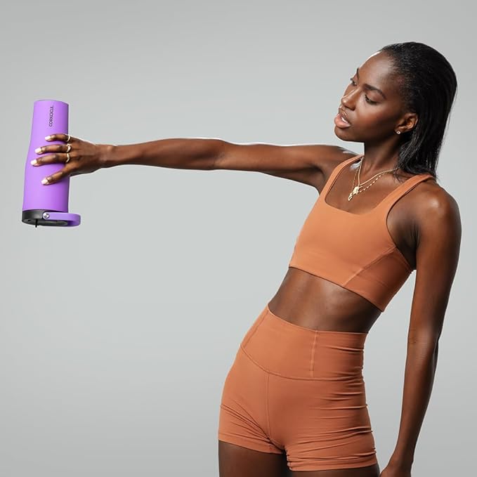 Corkcicle Go Cup XL Insulated Tumbler with Lid and Straw, Varsity Purple, 30 oz – Reusable Water Bottle Keeps Beverages Cold for 12hrs – Cupholder Friendly Tumbler, Leak-Proof Design