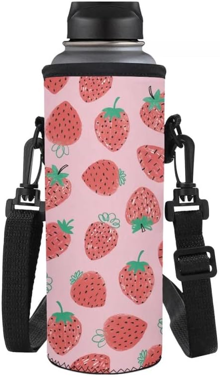 Jndtueit Basketball Water Pouch Holder, Soccer Bottle Cooler Cover Holder Strap for Outdoor Sports Gym Camping Walking