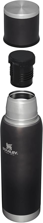 STANLEY Adventure To Go Insulated Travel Tumbler - 1.1QT - Leak-Resistant Stainless Steel Insulated Bottle with Insulated Cup Lid and Splash-Free Stopper