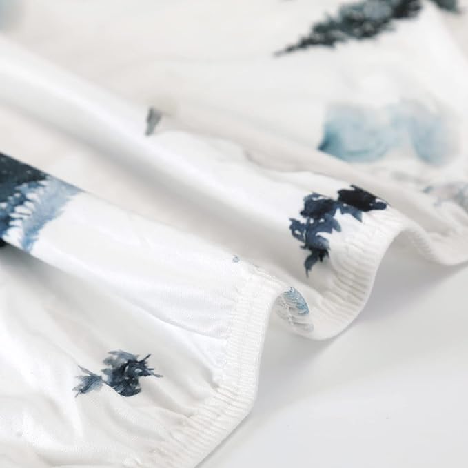 Stretch Ultra Soft Jersey Knit Fitted Pack and Play Sheets Set 2 Pack, Fit Portable/Mini Cribs Sheets, Playpen Mattress Pads Safe and Snug, Cute Stylish Playard Sheets Wild Forest Print for Baby