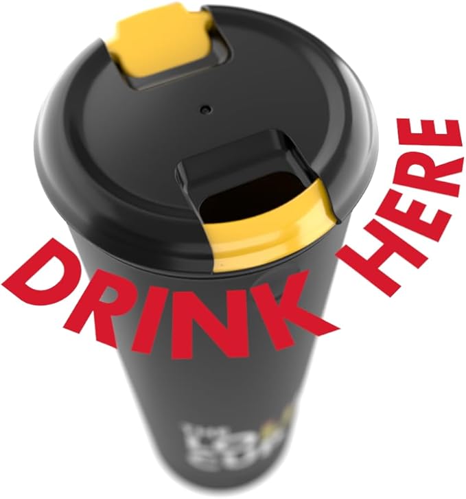 The LoudCup 20 oz Tumbler + Integrated Stadium Horn (Cardinal Maroon) - Reusable Water Bottle for Sports Fans - Worlds Loudest Cup for Noisy Fans on Game Day & Tailgating