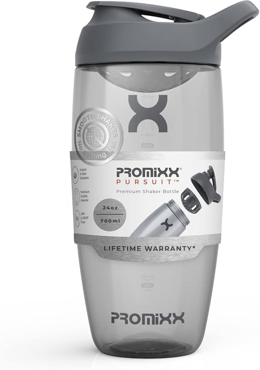 Promixx PURSUIT Protein Shaker Bottle – Premium Sports Blender Bottles for Protein Mixes and Supplement Shakes – Easy Clean, Durable Protein Shaker Cup