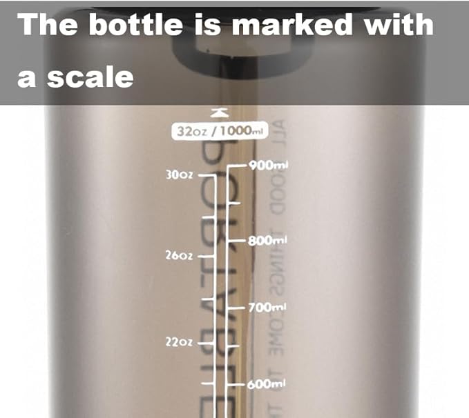 Water Bottles 20oz Portable Cup PC Material BPA-Free Wide Mouth Leakproof Sports Water Bottles with Handle, Gym Space Cup For Fitness Yoga Workouts