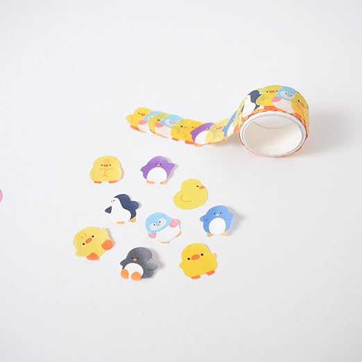 Animals Cute Fun Washi Sticker Tape Decorative Stationery Sticker Roll | Set of 6