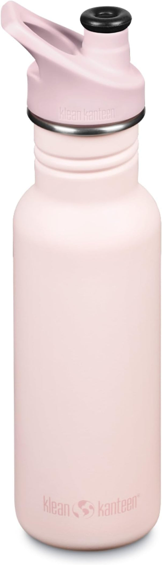 KLEAN KANTEEN Heavenly Pink Classic Water Bottle with Sport Cap, 1 EA