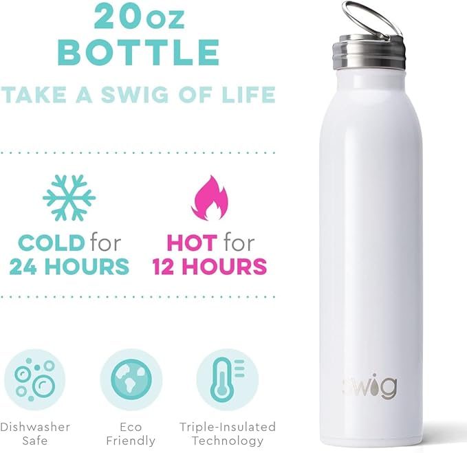 Swig Life Diamond White Bottle, 1 EA