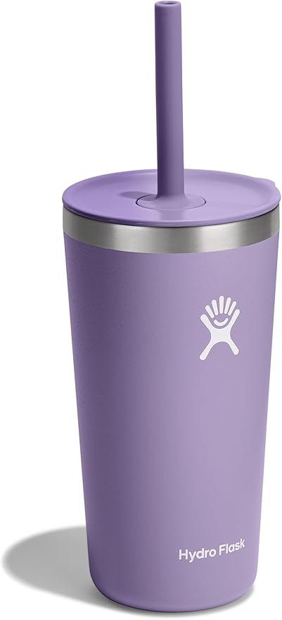 Hydro Flask Travel Tumbler Stainless Steel Vacuum Insulated Tumbler with Lid and Straw for Cold Water and Drinks for Sports, School, Work, Car, Travel, Weekends