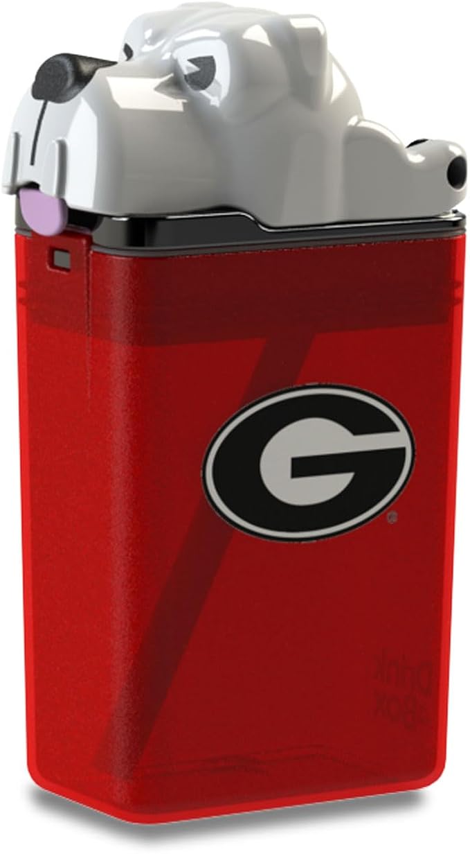 Reusable Water Bottle | Officially Licensed NCAA Sports Bottle |BPA Free | Dishwasher Safe | University of Georgia | Bulldog Uga Mascot Officially Licensed NCAA - 8oz