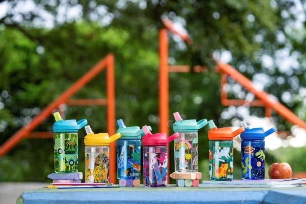 CamelBak Eddy+ 14oz Kids Water Bottle with Tritan Renew – Straw Top, Leak-Proof When Closed - Limited Edition Colors